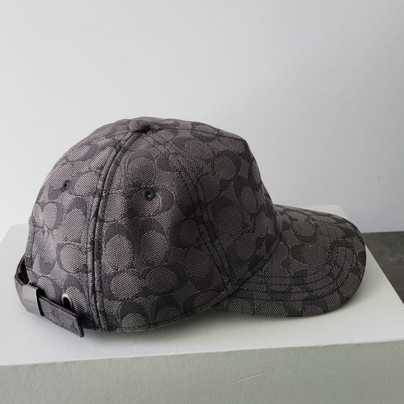 NWT $69 *NEW* COACH Baseball Hat In Metallic Signature - Picture 4 of 4